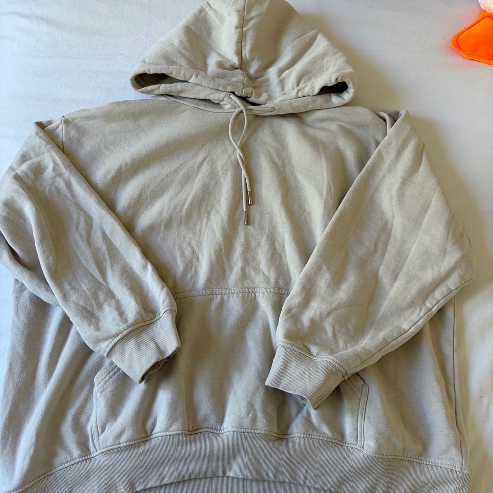 Women’s Oversized Beige Hoodie Sweatshirt